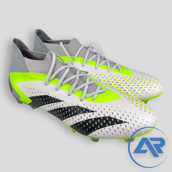 Adidas Predator Accuracy.1 FG White Volt Men's Size 9 Soccer Cleats GZ0035